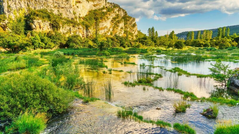 water, nature, river, landscape, reflection, croatia, krka river
