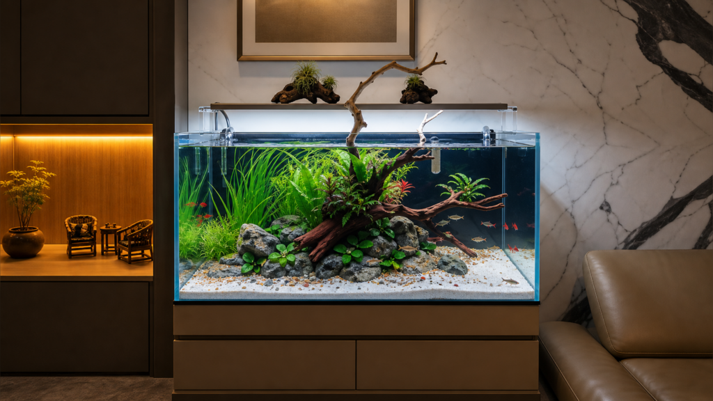 Warm Walnut Home Aquascape (P0119)