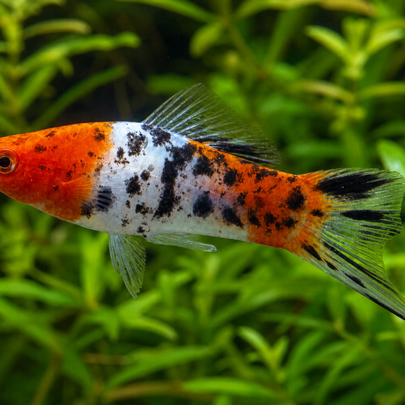 Tri-color Swordtail fish